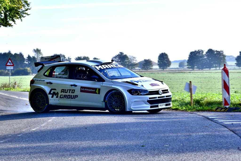 Flot comeback: Efter flere år med internationale baneløb var Marco Gersager tilbage i rally med Ditte Kammersgaard i en VW Polo Rally, og de fik en fornem fjerdeplads i Rally Midtsjælland
(Foto: Morten Dam)
